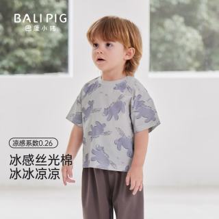 巴厘小猪 男童短袖棉T恤 青芒星语 100