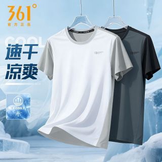 百亿补贴：361° 361 Degrees 361度 男款运动T恤