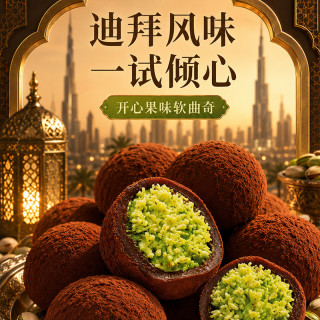 千丝 迪拜风味软曲奇 开心果巧克力 多口味 糯糯曲奇糕点
