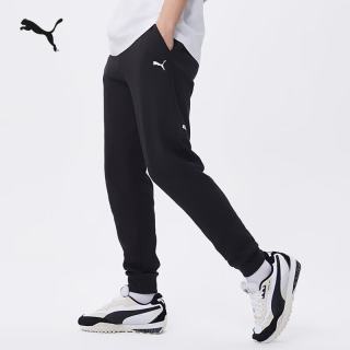 PUMA 修身轻薄透气跑步运动长裤男子夏季休闲针织裤681295 黑色-01 M (175/74A)