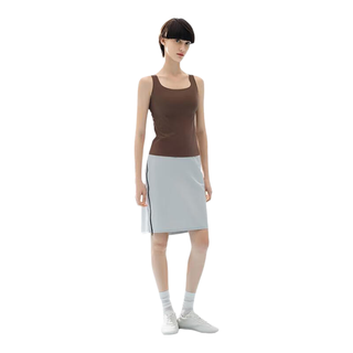 蕉内 凉皮5系女士方领抗菌带胸垫背心