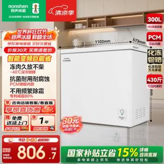 容声 300升冷冻王-40℃深冷速冻新一级能效变频节能省电大容量冰柜冷藏冷冻转换减霜单温卧式冷柜冰箱