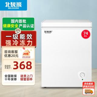 北极熊 BEIJIXIONG）冰柜家用冷柜小型一级能效全冷冻冷藏两用卧式单门单温74L 74L
