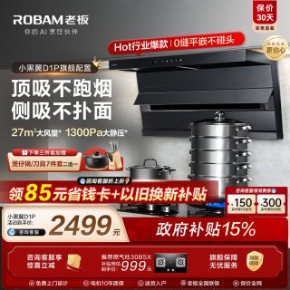 老板 小黑翼D1P系列 CXW-260-27A16-D1P 顶侧双吸 油烟机