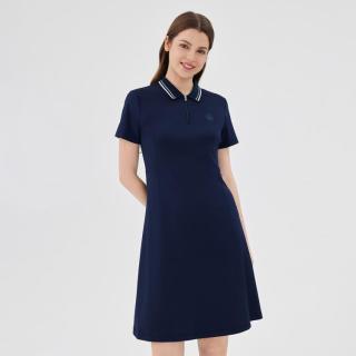 ELLE Active 薄款收腰显瘦连衣裙百搭休闲a字运动裙子女