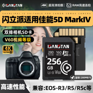 SanStand 相机SD卡适用佳能相机5D4/R3/R5/R5c单反微单高速内存卡
