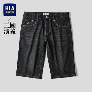 海澜之家 HKMNW2F002A 三国演义系列 黑牛过渡色 32 牛仔中裤
