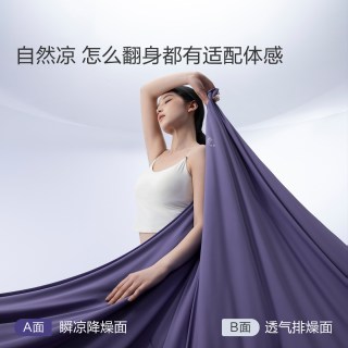 88VIP：水星家纺 雪糕被6.0 A类空调被 150cm×200cm 紫色