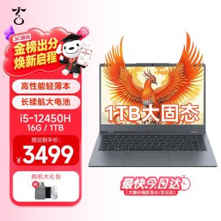 紫光 玄鸟笔记本电脑i5-12450H/16G/1TB/14英寸高清屏