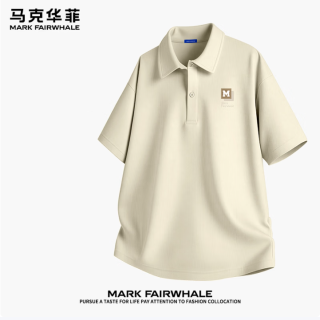 马克华菲 男士珠地棉短袖polo衫