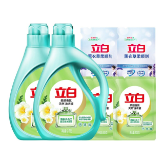 立白 护色护型 洗衣液+柔顺剂
