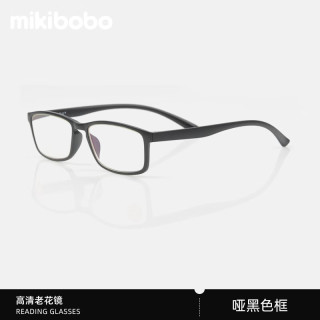 mikibobo 高清防蓝光老花镜小方框时尚正品超轻男女中老年人眼镜