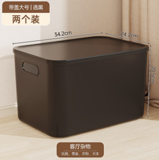 稻草熊 白透大号收纳箱 2个装