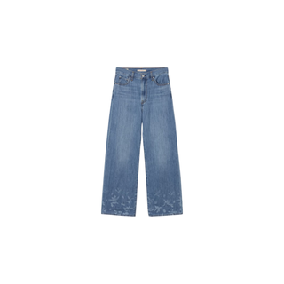 Levi's 李维斯 Ribcage印花高腰阔腿牛仔裤
