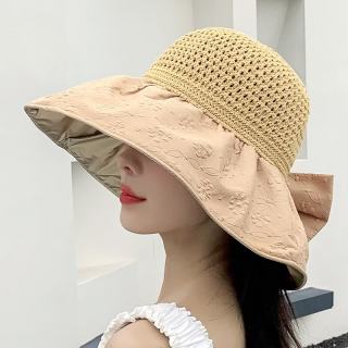 赫卡维 泡泡纱空顶遮阳帽