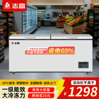 志高 冰柜商用大容量冷冻柜 卧式 988单温微霜长2米