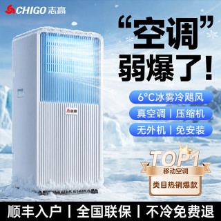 志高 制冷移动空调厨房空调压缩机单冷立式空调一体机家用免安装