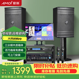 夏新 家庭ktv音响套装唱歌全套设备点歌机家庭影院家用客厅会议室大功率K歌