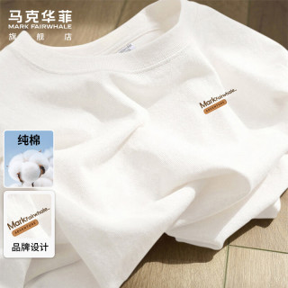 马克华菲 短袖t恤男夏季潮牌重磅纯棉短袖男装宽松休闲透气体恤上衣服