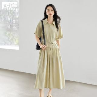DUIBAI 女士短袖衬衫连衣裙 2026