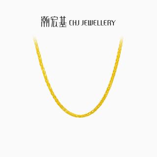 移动端：潮宏基 CX0001211100 环环相扣足金项链