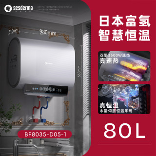 赛斯黛玛 赛斯德玛日本电热水器水伺服恒温家用洗澡扁桶储水式50/60/80升一级能效