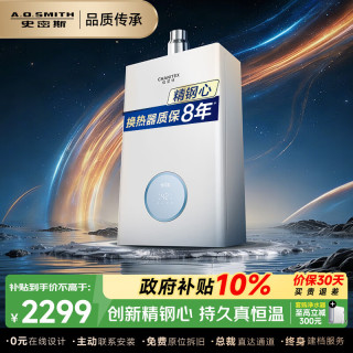A.O.SMITH 佳尼特燃气热水器13升/16升新品 精控恒温 小体积 持久恒温耐用