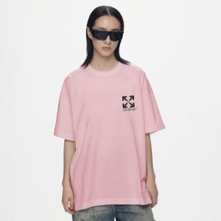 OFF-WHITE 情侣装新款宽松短袖T恤时尚活力双箭头logo装饰半袖