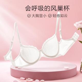 安莉芳 夏季薄款大胸显小文胸女舒适软支撑可机洗内衣