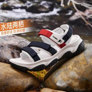 骆驼 女鞋春夏溯溪涉水排湿沙滩鞋透气魔术贴女休闲运动鞋