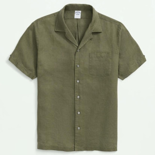 Brooks Brothers 爱尔兰亚麻 短袖运动衬衫