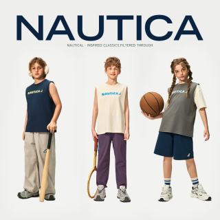 NAUTICA 美式儿童索罗娜凉感运动背心 藏青
