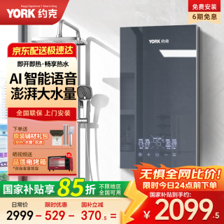 约克 即热式电热水器 家用恒温智能