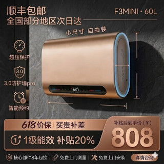 美的 多采电热水器洗澡扁桶双胆速热出水断电节能一级能效 上门安装+赠高配电镀花洒套装