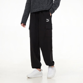 PUMA 夏季时尚潮流运动透气舒适女装休闲运动跑步裤534163-01