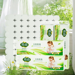 雨森 无芯卷纸妇婴6层58g*12卷 加厚卫生纸家用厕纸 6层 58g/卷*48卷