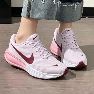 NIKE 跑步鞋女 REVOLUTION 8缓震舒适透气低帮运动鞋 粉色/白 38