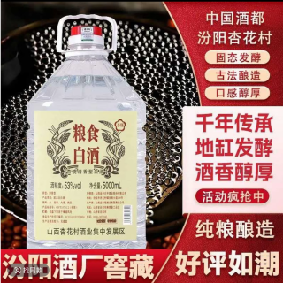 杏晓 杏花村镇 53%vol 清香型白酒 5000ml