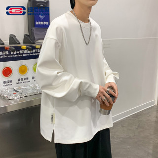 GENIOLAMODE 捷尼拉莫 男士卫衣 春秋季 ins潮衣服 大码宽松圆领打底衫
