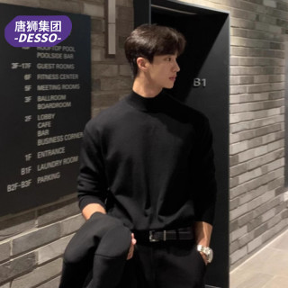 DESSO 唐狮集团 男士半高领打底衫 长袖T恤