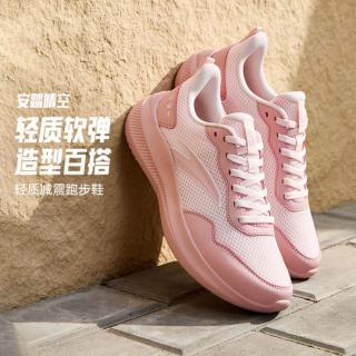 安踏 晴空丨轻质跑步鞋女夏季通勤运动鞋轻便透气妈妈慢跑鞋不累脚鞋子