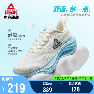 匹克 态极二次呼吸3.0 超轻减震 海盐气泡 42 男款跑鞋