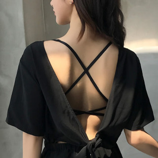 KJ 交叉美背内衣女夏季2026新款前扣无痕文胸小胸聚拢性感无钢圈胸罩