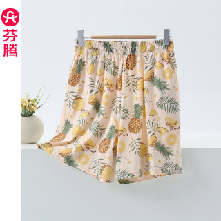 芬腾 纯棉短裤大码沙滩裤