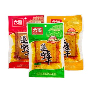 六婆（食品） 遂宁豆干 香辣味 135gX3袋