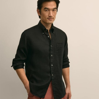 Brooks Brothers 男士亚麻衬衫 标准版型