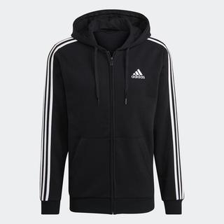 adidas 阿迪达斯 Essentials 抓绒连帽卫衣 黑色 L