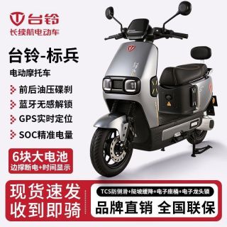 百亿补贴：台铃 标兵 72V智能电动摩托 长续航电瓶车