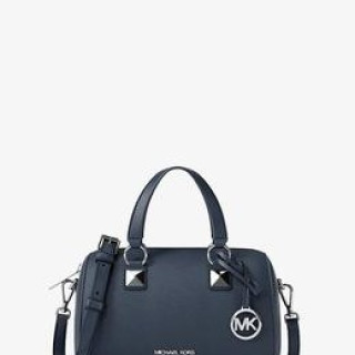 MICHAEL KORS Grayson Small Pebbled Leather Duffel Crossbody Bag