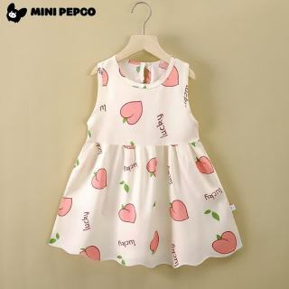 小猪班纳 女童绵绸连衣裙 夏季碎花公主裙沙滩裙（任选2件）